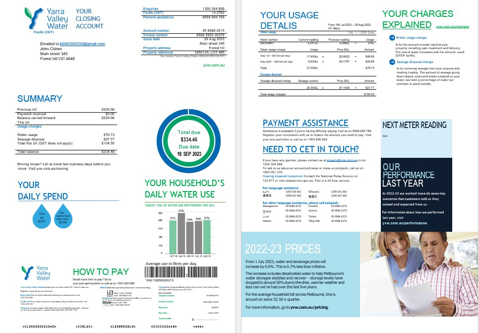 Minol USA business utility bill 